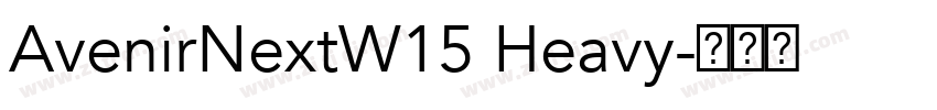 AvenirNextW15 Heavy字体转换